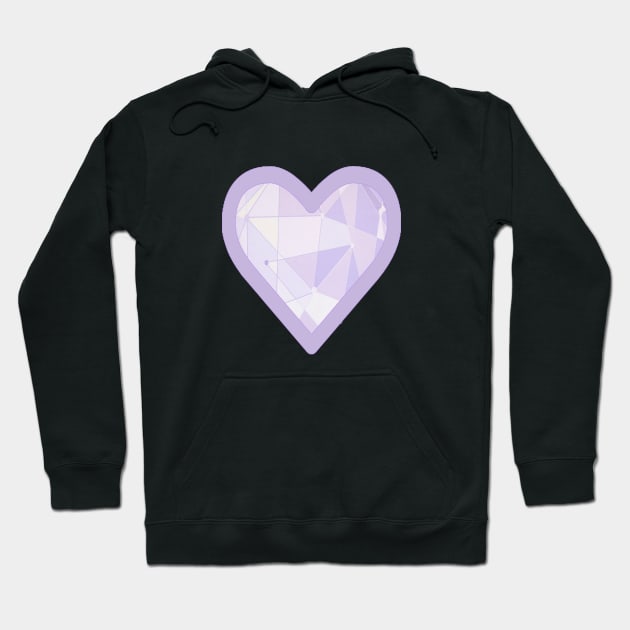 Purple Wall Heart Hoodie by magicmirror